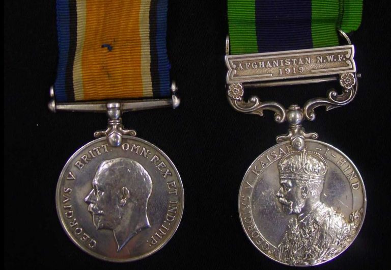Английская медаль за службу в Афганистане 1919 года