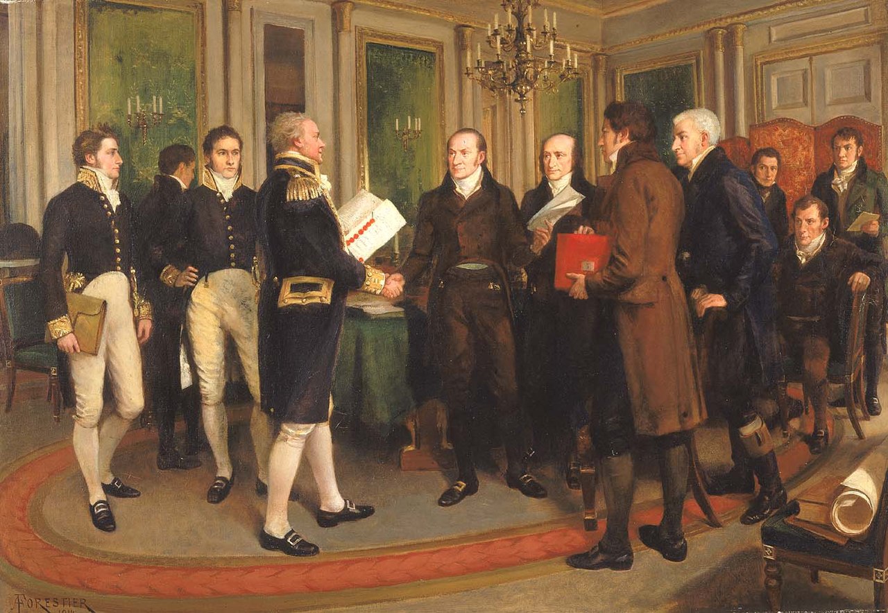 Amédée_Forestier_-_Signing_of_Treaty_of_Ghent_(1814)